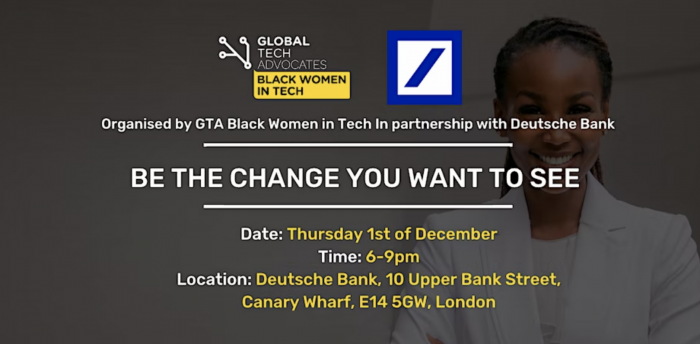 Be The Change You Want to See - Event with Deutsche Bank